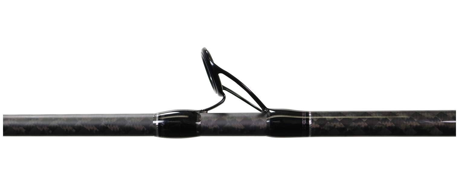 Accurate Valiant 7ft Heavy rod shown in saltwater environment.