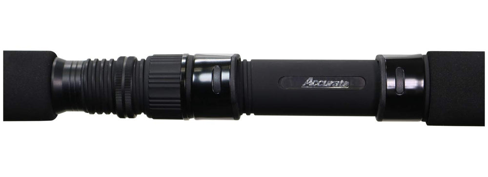 Accurate Valiant 7ft Heavy rod tip and backbone detail highlights strength.