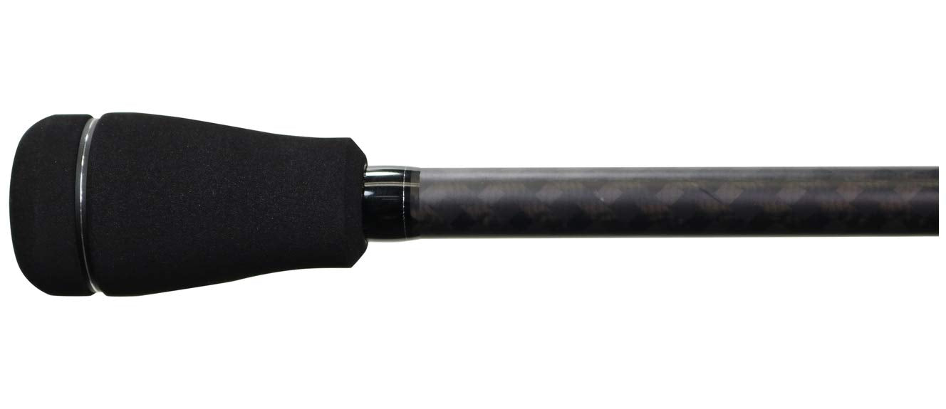 Accurate Valiant 7ft Heavy rod with reel attached, ready for casting.