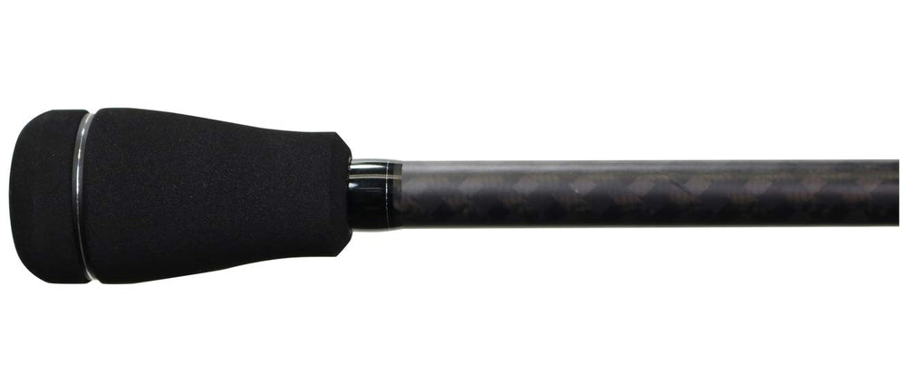 Accurate Valiant 7ft Heavy rod with reel attached, ready for casting.