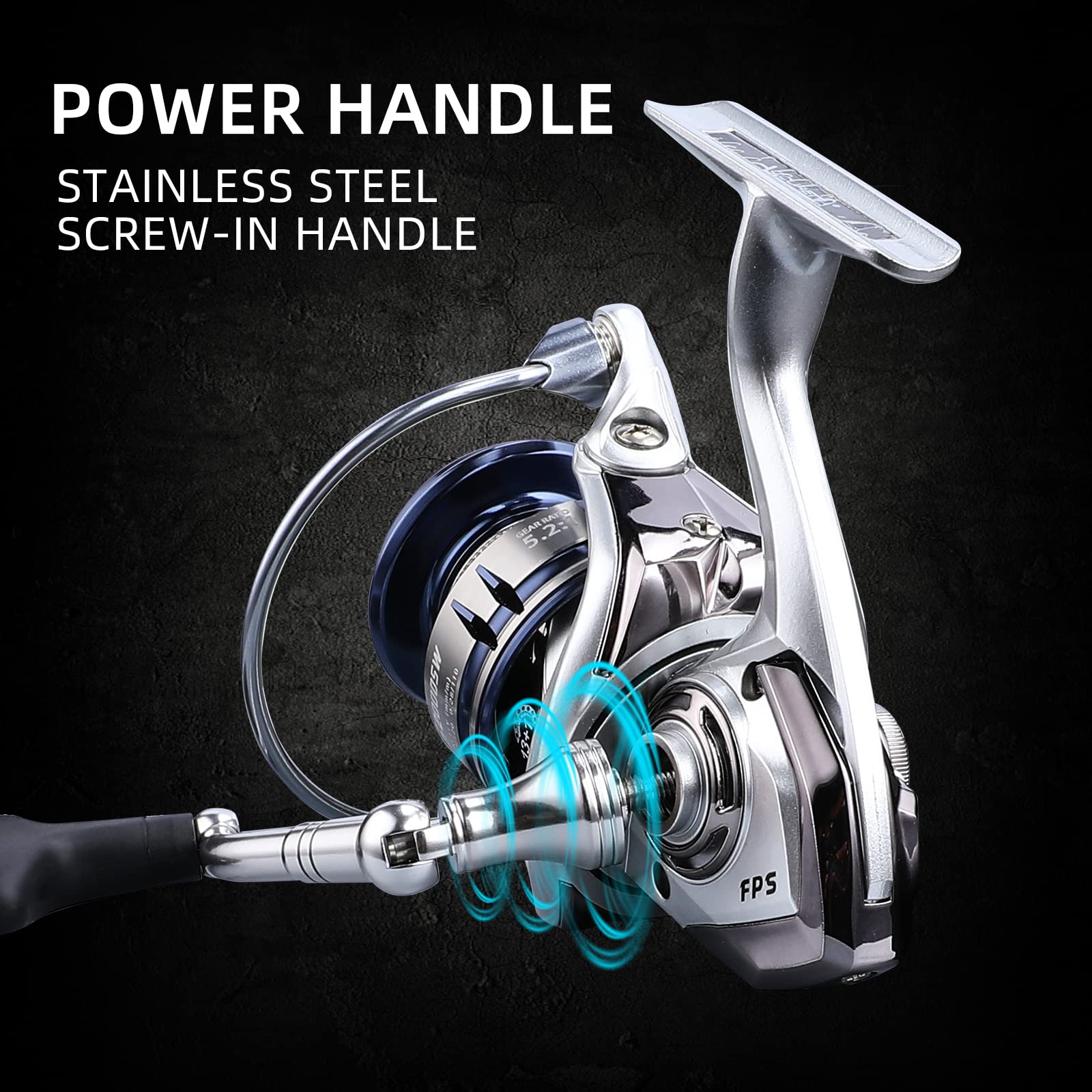 Accuretta carbon front drag up to 26lbs offers reliable stopping power during big-fish surges.