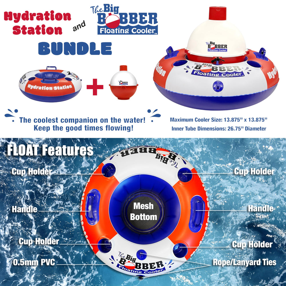 ACCUSHARP Floating Cooler bundle with built-in handle for portability