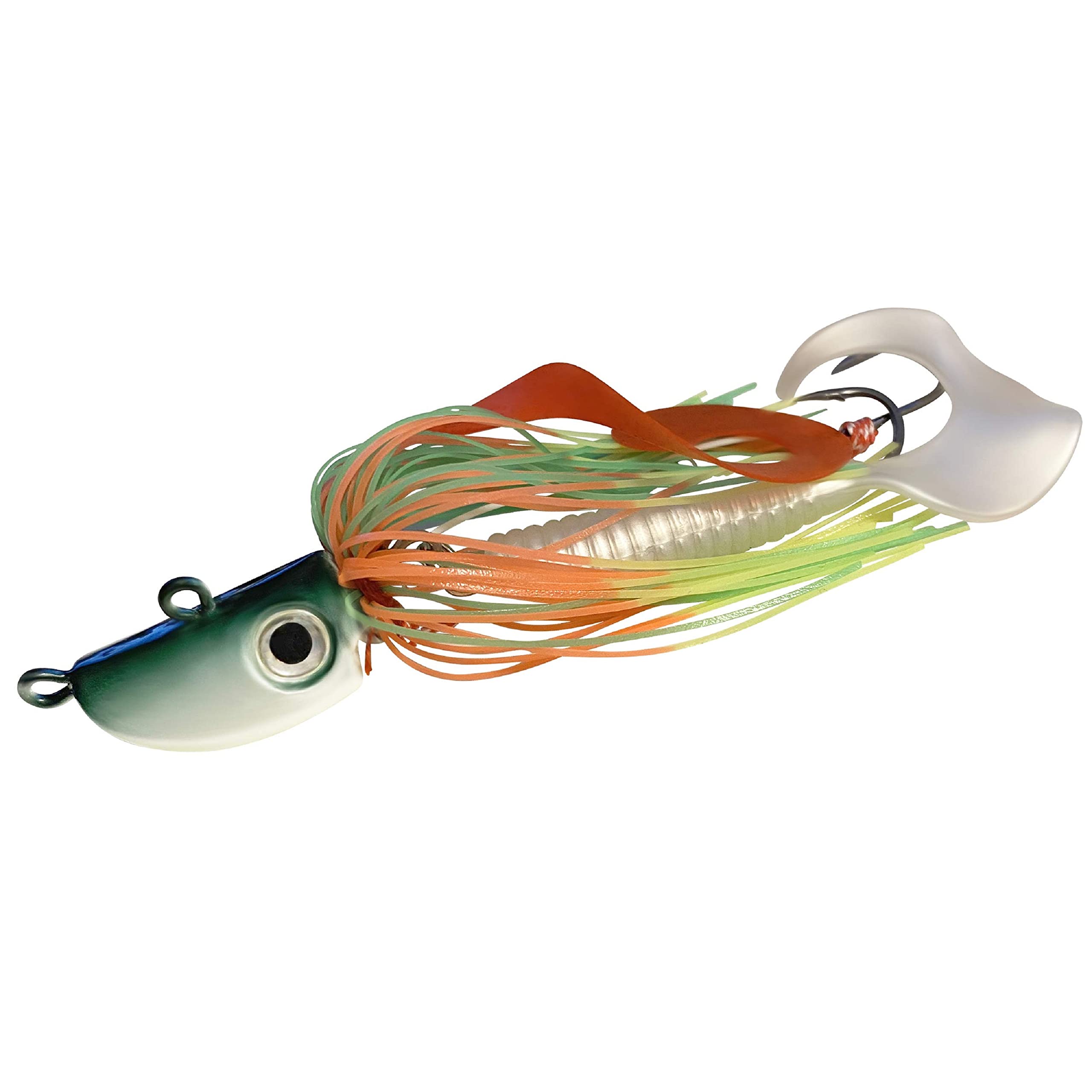 Hook stays inside bait to reduce snagging during retrieves.