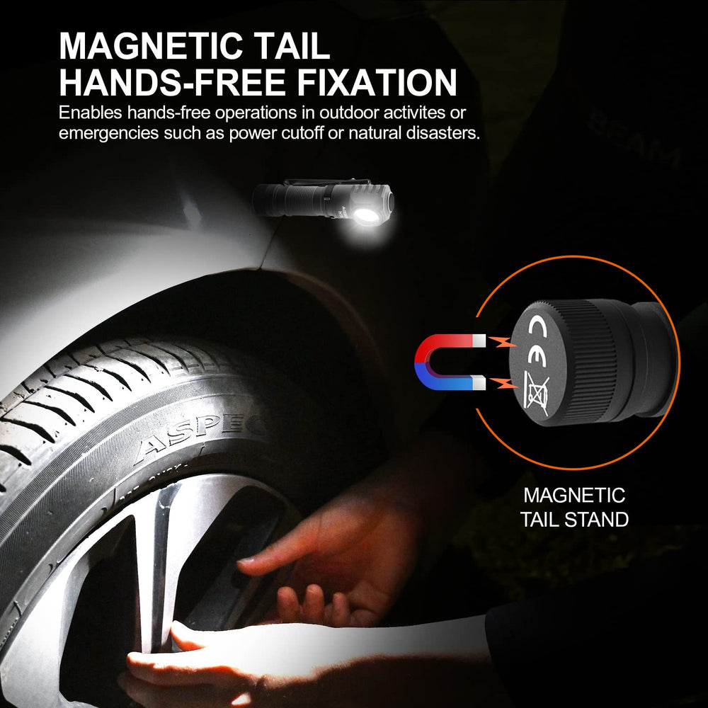 ACEBEAM H16 magnet attachment enables flexible workshop lighting
