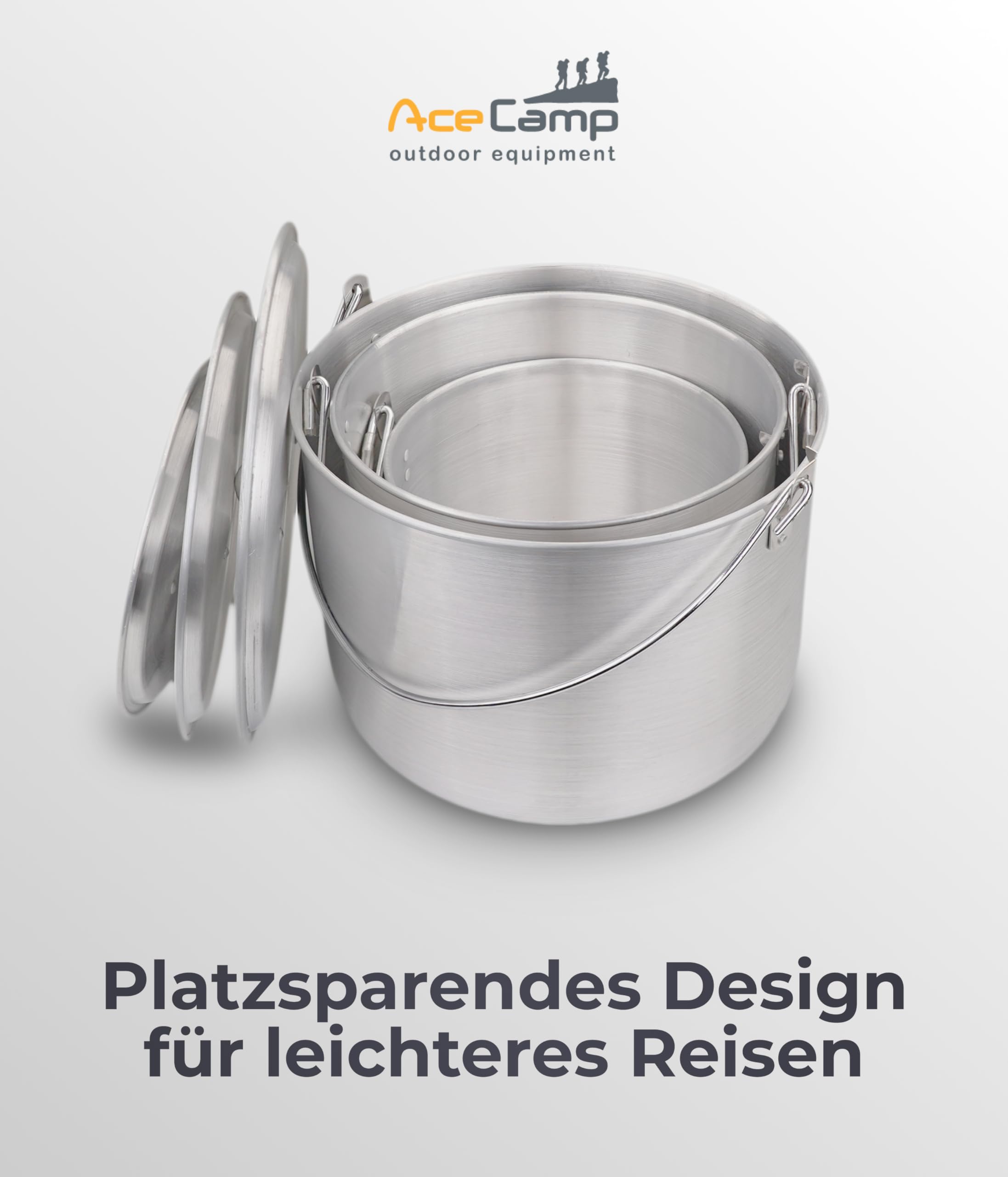 AceCamp pot on stove ready for quick outdoor meals.
