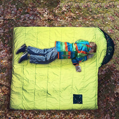AceCamp kid sleeping bag exterior withstands weather and moisture