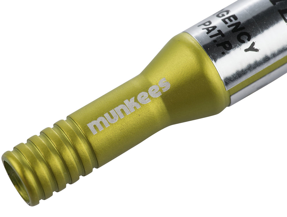 Ace Camp Munkees emergency whistle on keyring keeps safety tools ready.