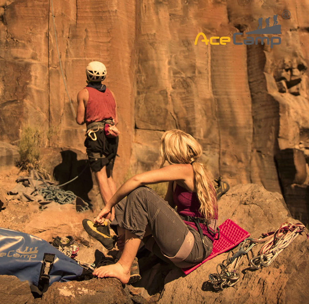 Kneeling-pad comfort reduces strain on knees when gardening, camping, or fishing.