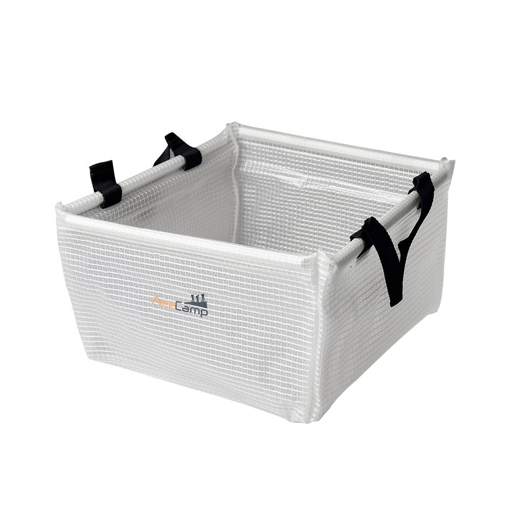 AceCamp portable bin with sturdy handles for laundry and camping