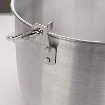 AceCamp folding-handle pot set packs compactly for backpacking adventures.