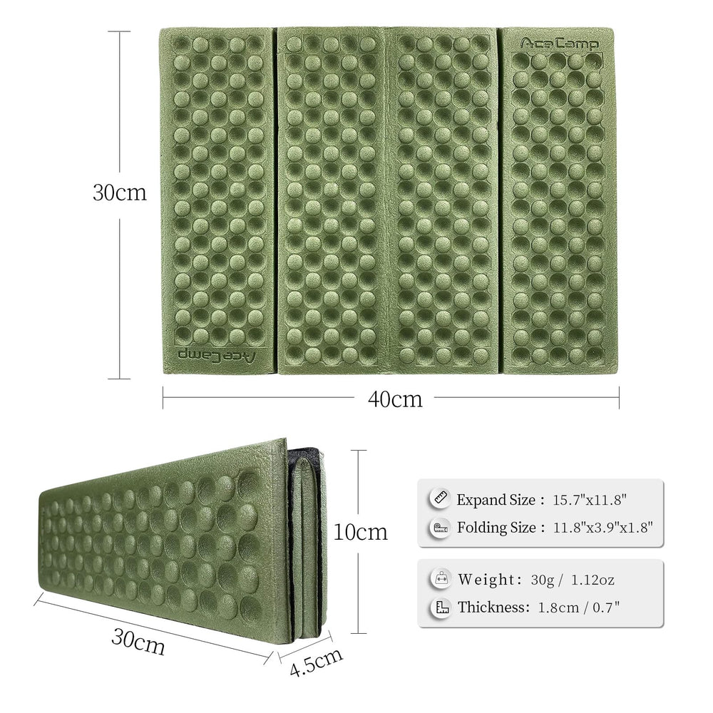 AceCamp pad waterproof design keeps you dry on damp ground.