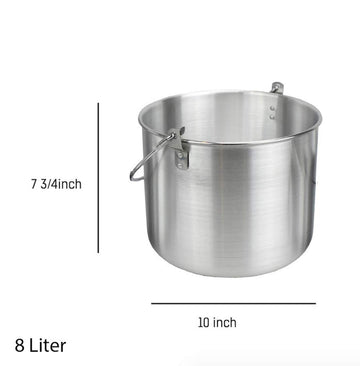AceCamp Tribal Pot lid with D-ring handle for safe lid checks.