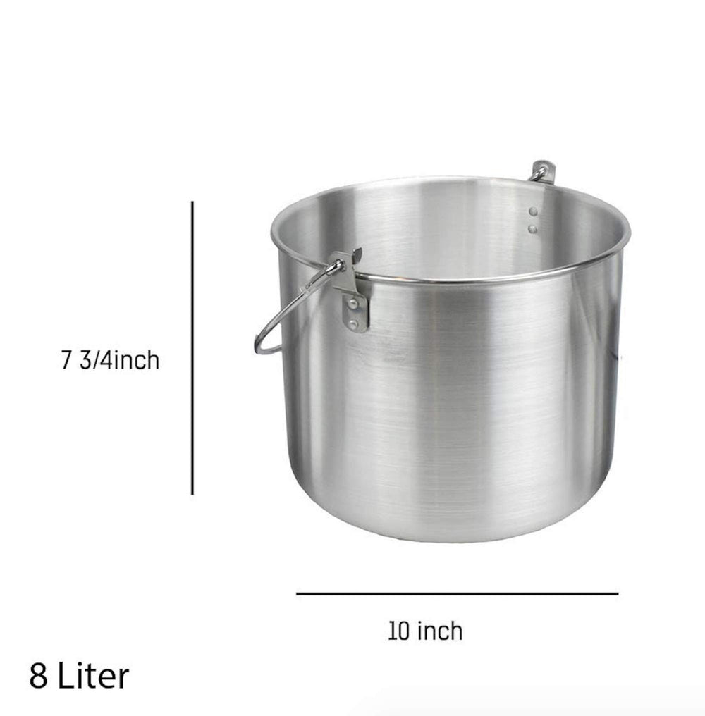 AceCamp Tribal Pot lid with D-ring handle for safe lid checks.