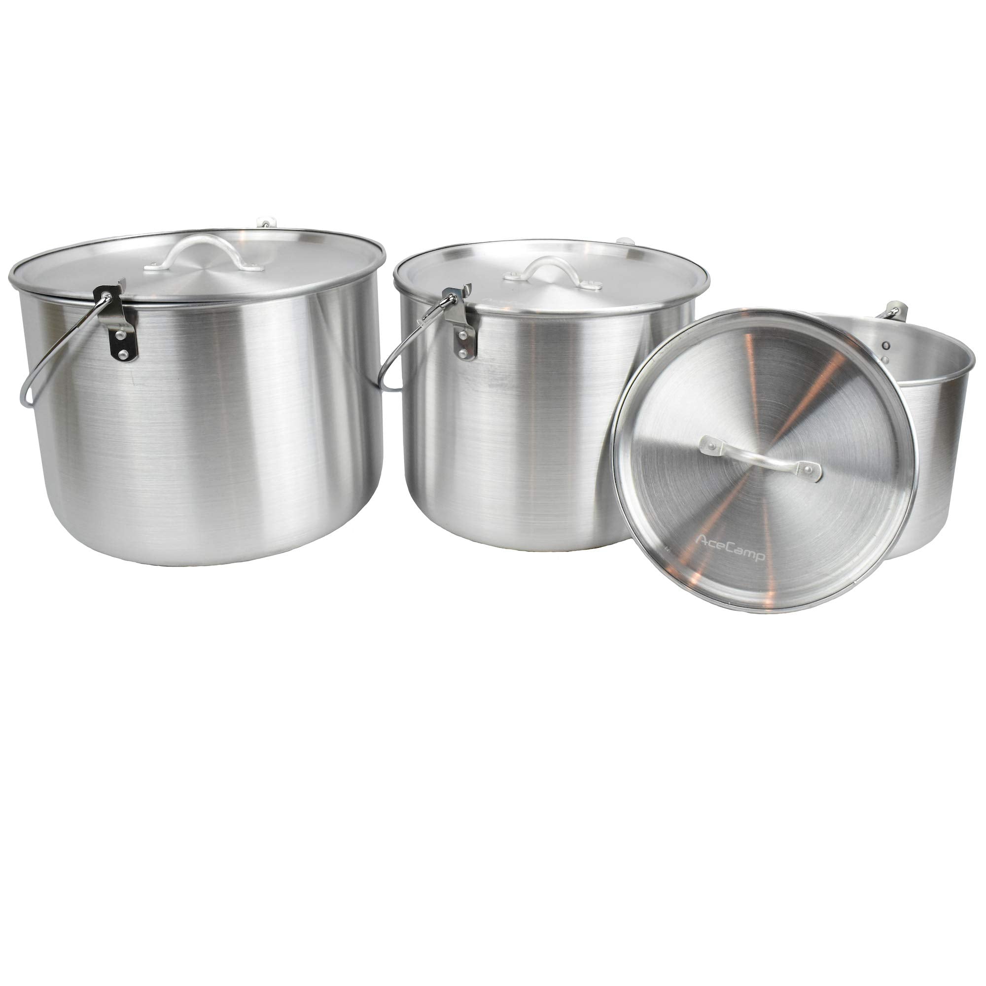 AceCamp Tribal Pot lid with D-ring: lift safely while cooking