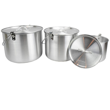 AceCamp Tribal Pot lid with D-ring: lift safely while cooking