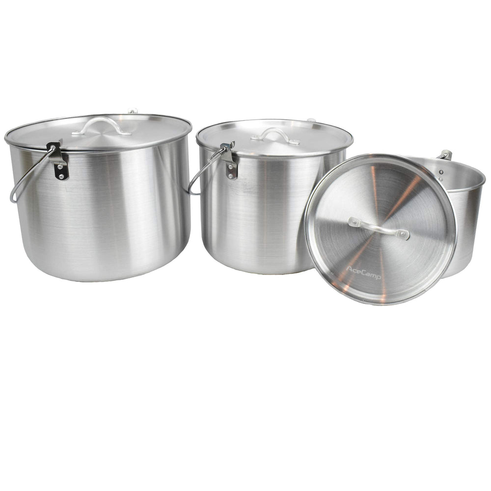 AceCamp Tribal Pot lid with D-ring: lift safely while cooking