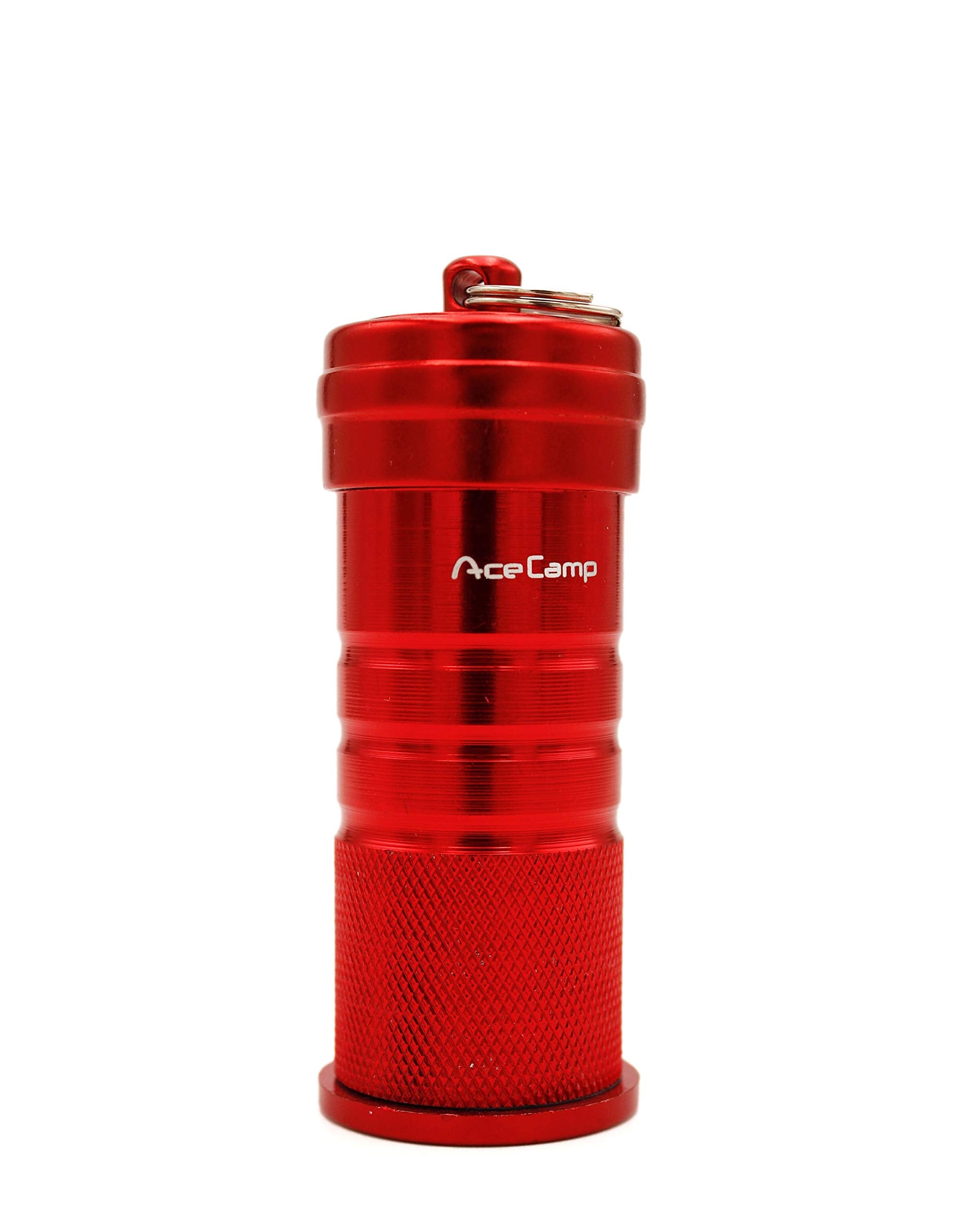 AceCamp container shows 2.6 inch height and 1 inch width for quick fit
