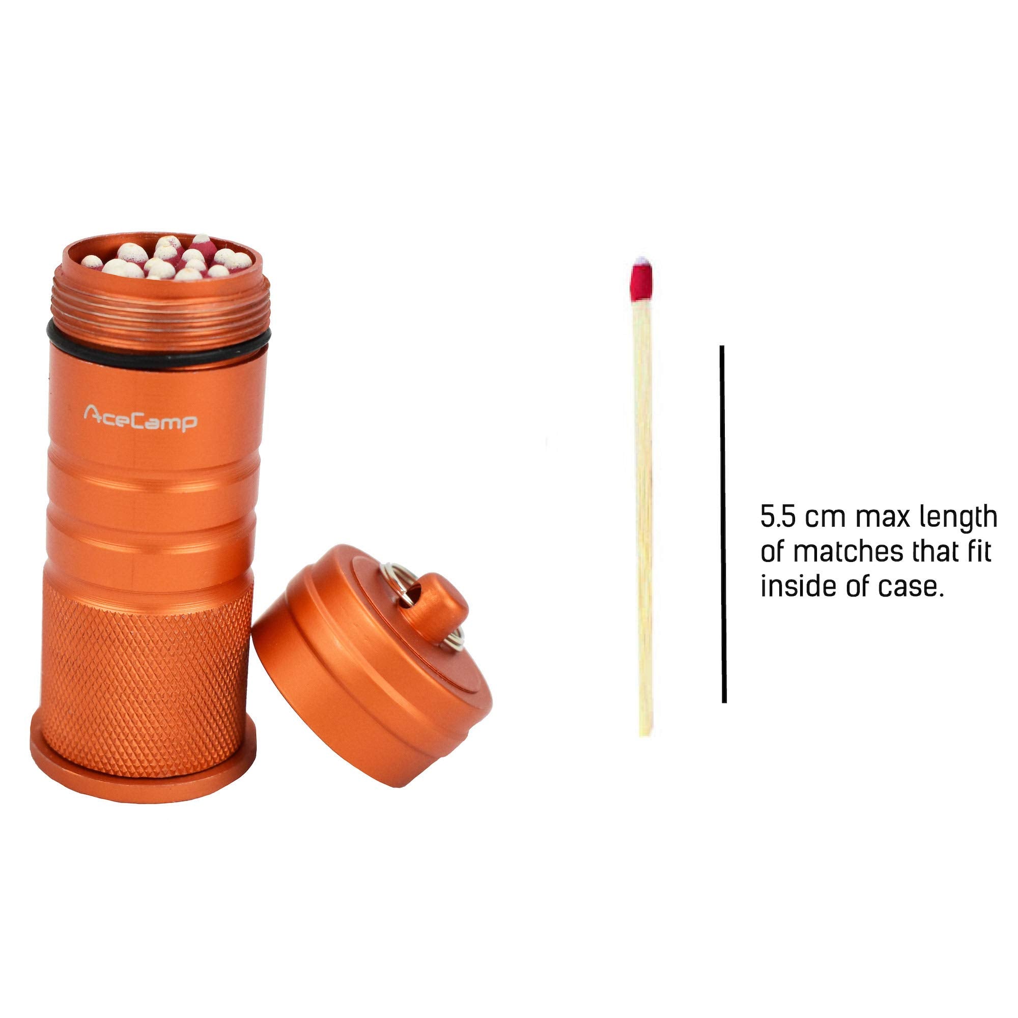 AceCamp aluminum body emphasizes durability in rugged camping conditions and travel