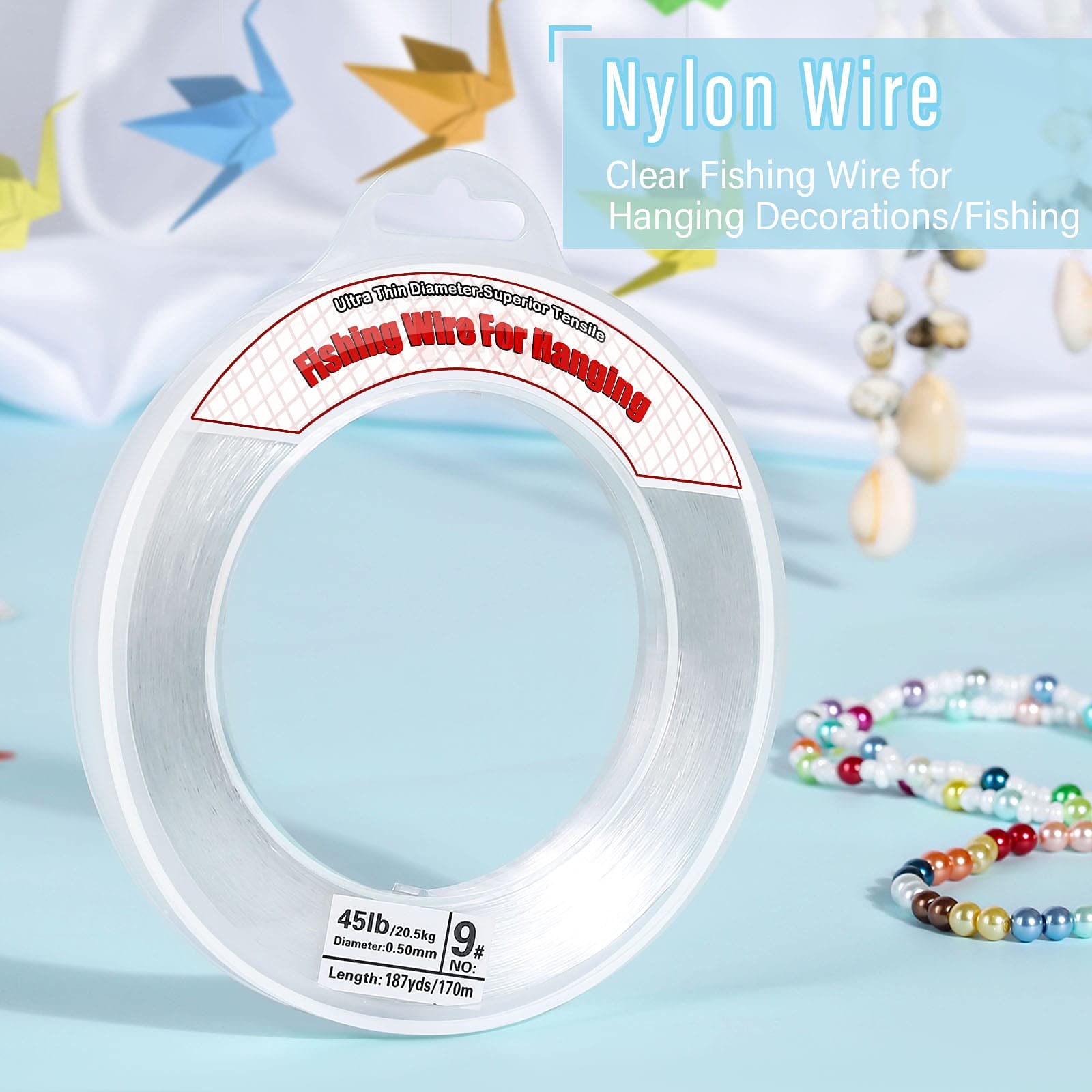 Plastic roller storage for neatly wound fishing line