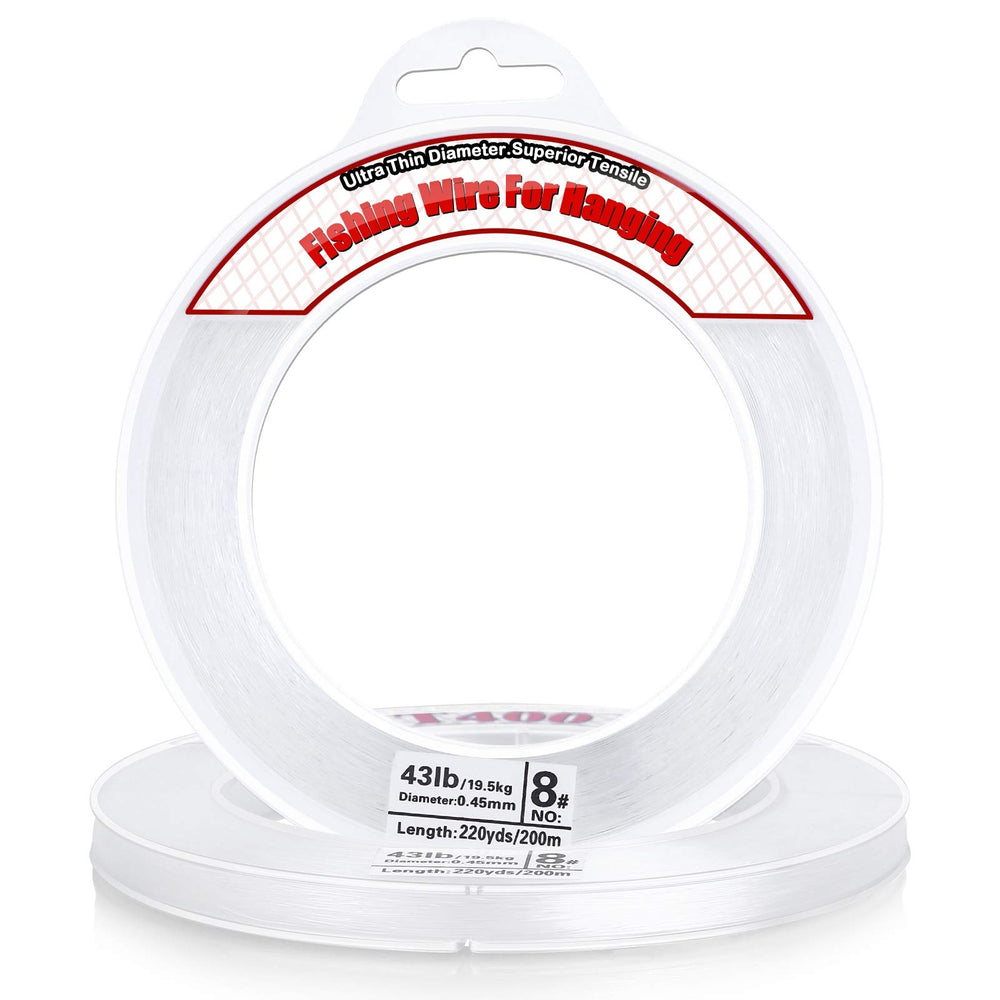 Acejoz clear fishing wire 656ft spool