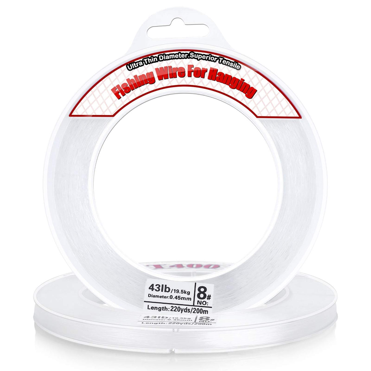 Acejoz clear fishing wire 656ft spool