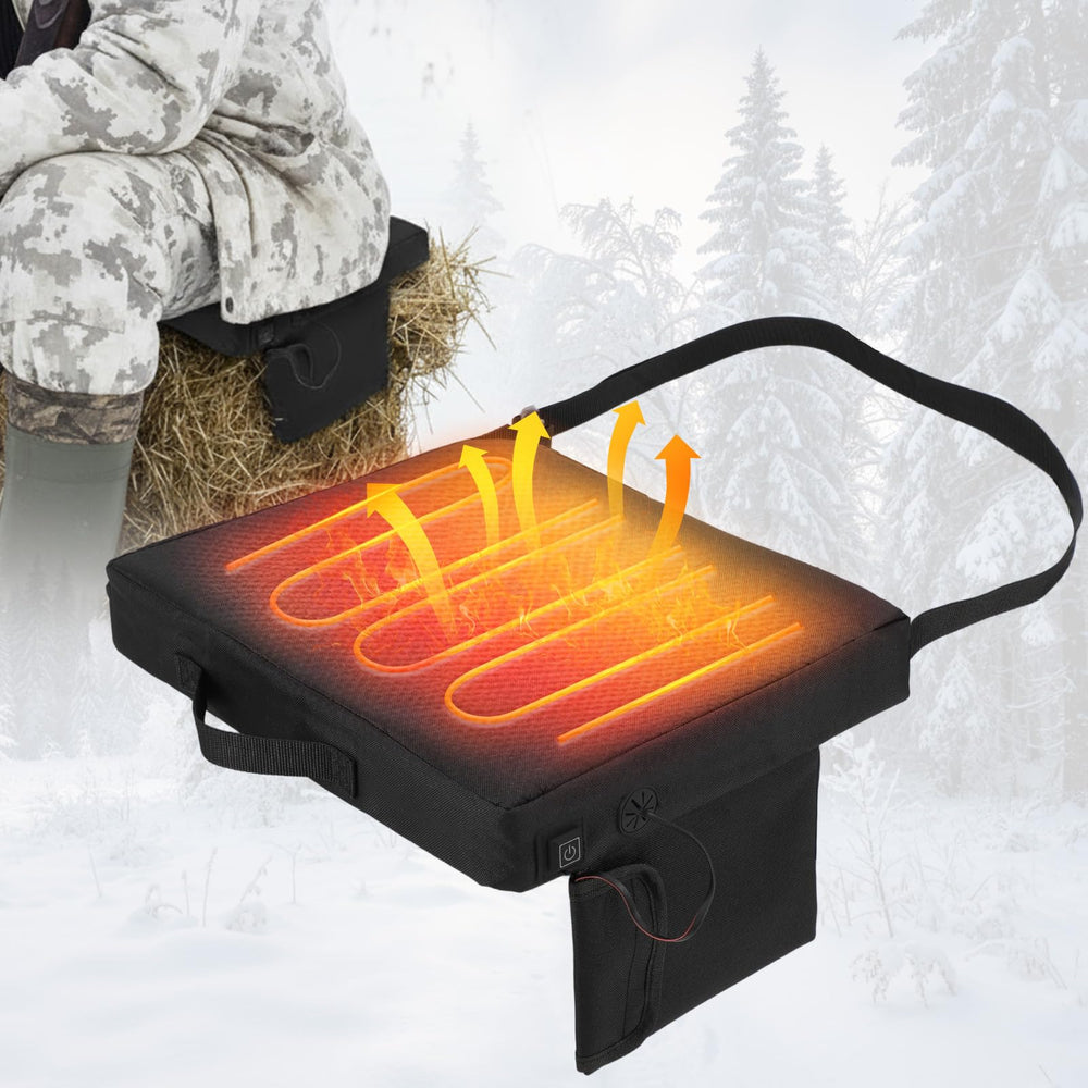 AceOrbit hunting seat front view, compact and portable for easy stand setup.