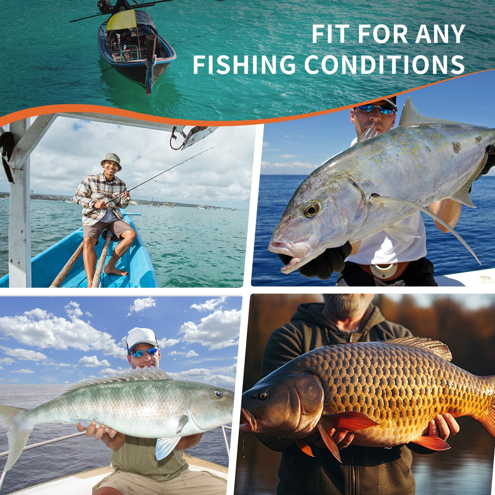 Outdoor sea fishing setup using AceOrbit sinker molds