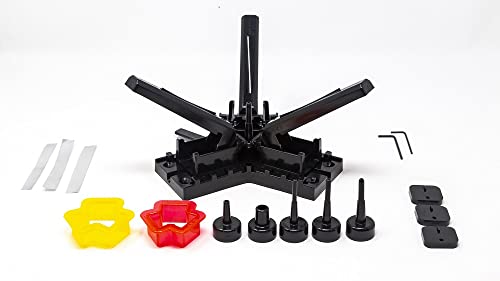 Tower jig arms cleaned with acetone