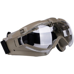 ACEXIER tactical goggles with built-in fan shown in close-up for cooling action