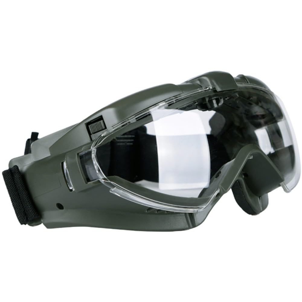 ACEXIER tactical goggles with fan device for anti-fog airflow during outdoor use.