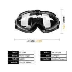 ACEXIER Tactical Goggles miniature fan reduces fog for clearer sports viewing.