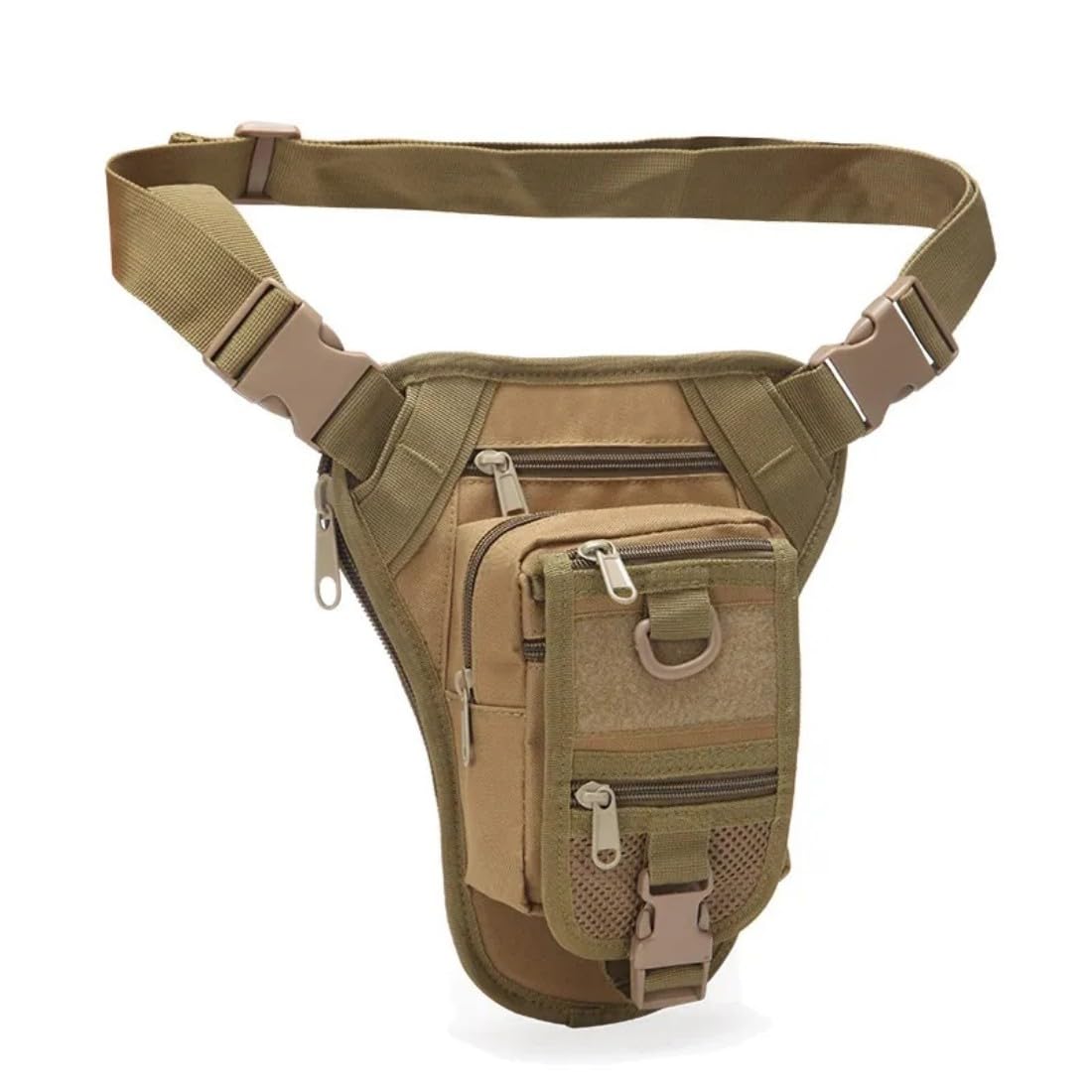 ACEXIER Tactical Leg Bag side view showing secure hip carry for quick access.