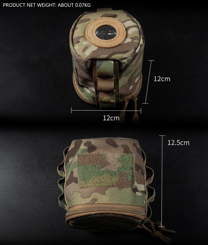 ACEXIER round tissue case diameter 12cm compact for camping.