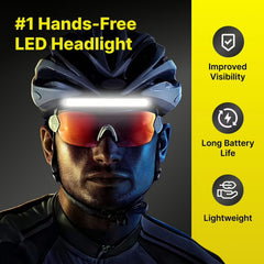 Achuhe Lumilight headlamp with rechargeable battery for long outdoor sessions.
