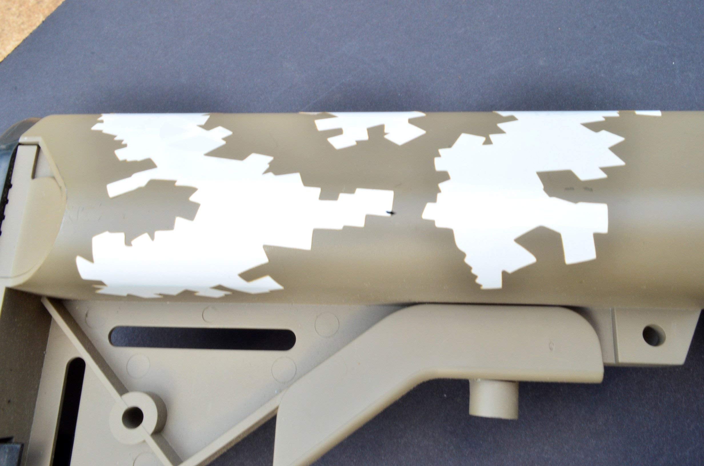 Acid Tactical Easy Peel desert-camo stencil for metal and polymer finishes