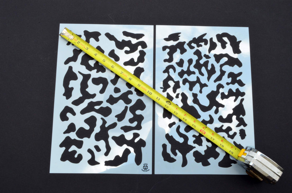 Acid Tactical 10 mil Mylar stencil proves durable and reusable for multiple projects