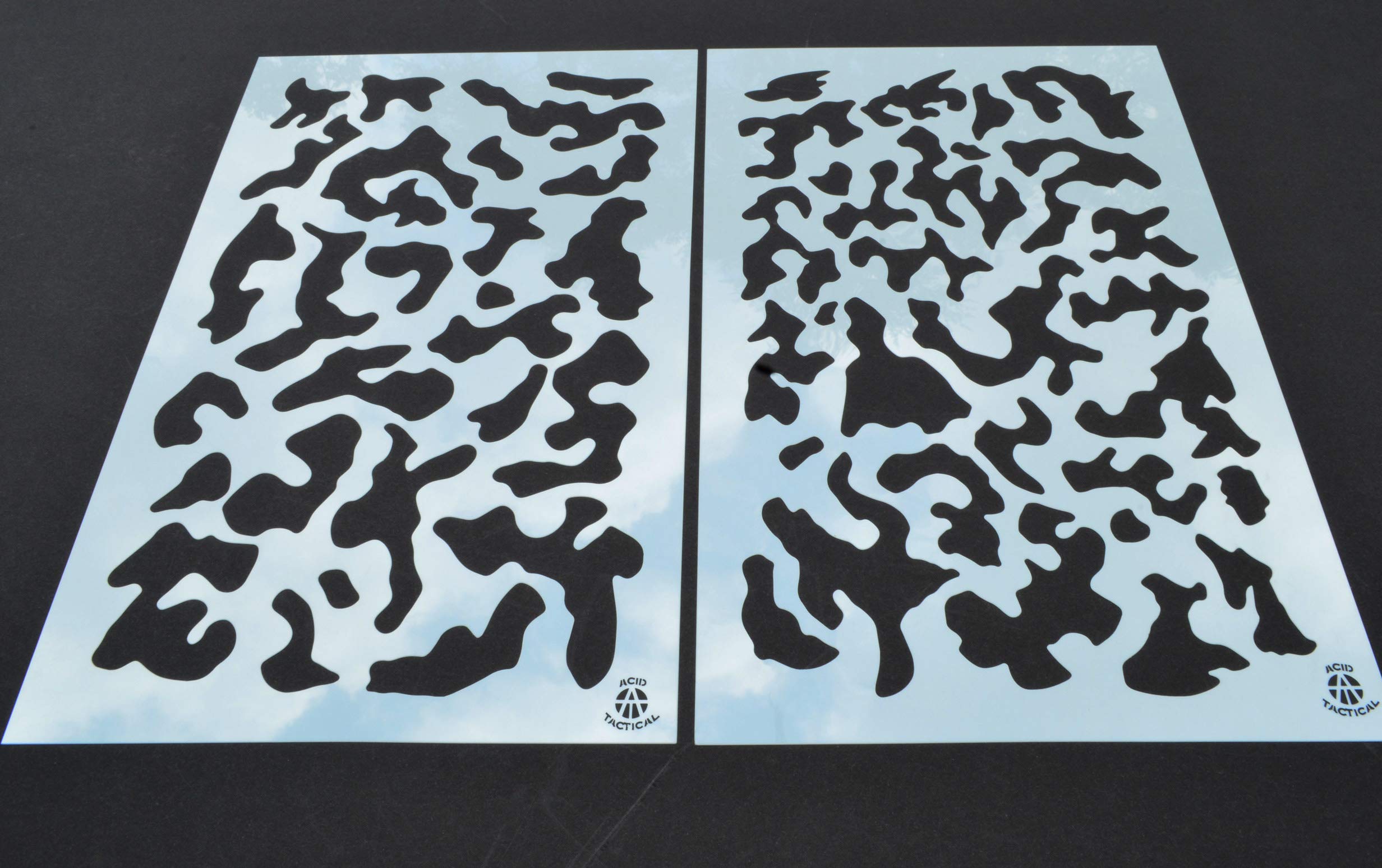 Acid Tactical stencil wrapped around a rifle demonstrates compact camo on gear