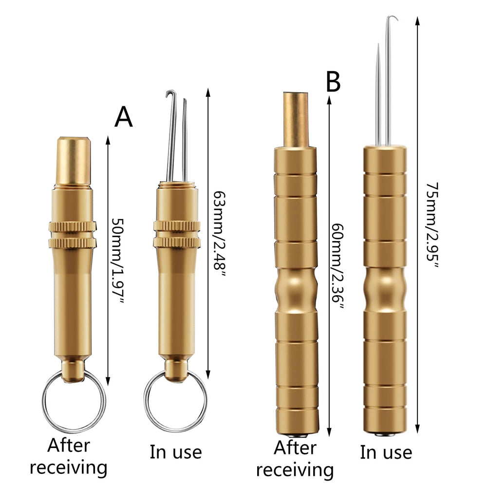 Acinkeety stainless steel needle tip provides precise hook removal.