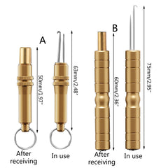 Acinkeety stainless steel needle tip provides precise hook removal.