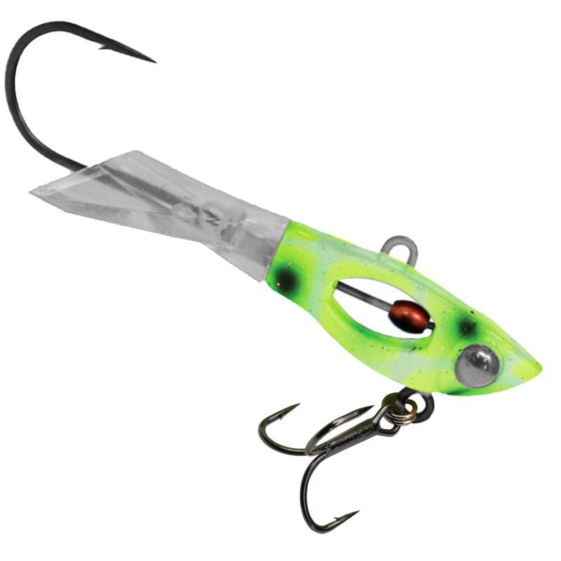 Acme 40HH/HZ Hyper Hammer TT hot zone ice jig with bright flash to attract bites