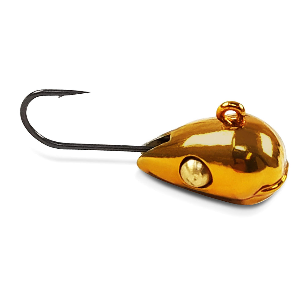 Acme 5TS-GN tungsten sling blade ice jig with free-swinging hook.