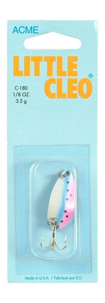 Acme C180-RT Little Cleo lure with erratic action for attracting gamefish in fresh or saltwater.