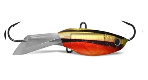 Acme Hyper-Glide 2in Fathead with moving fins and gills for lifelike glide during ice fishing