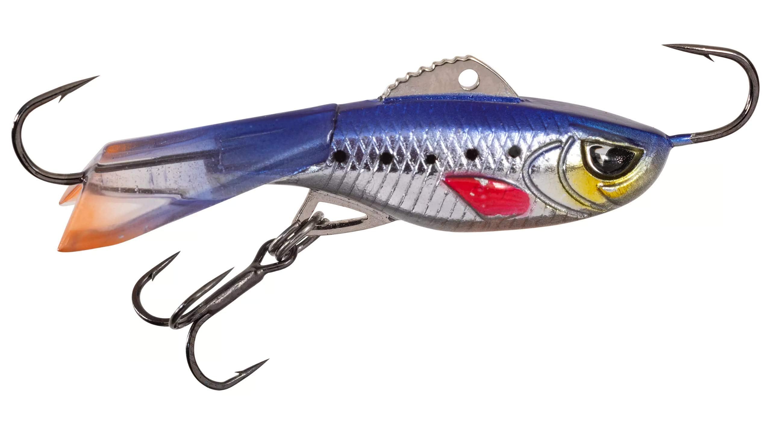 Acme Hyper-Rattle Bait Purple Rain shows lifelike jigging action for mid-water fishing.