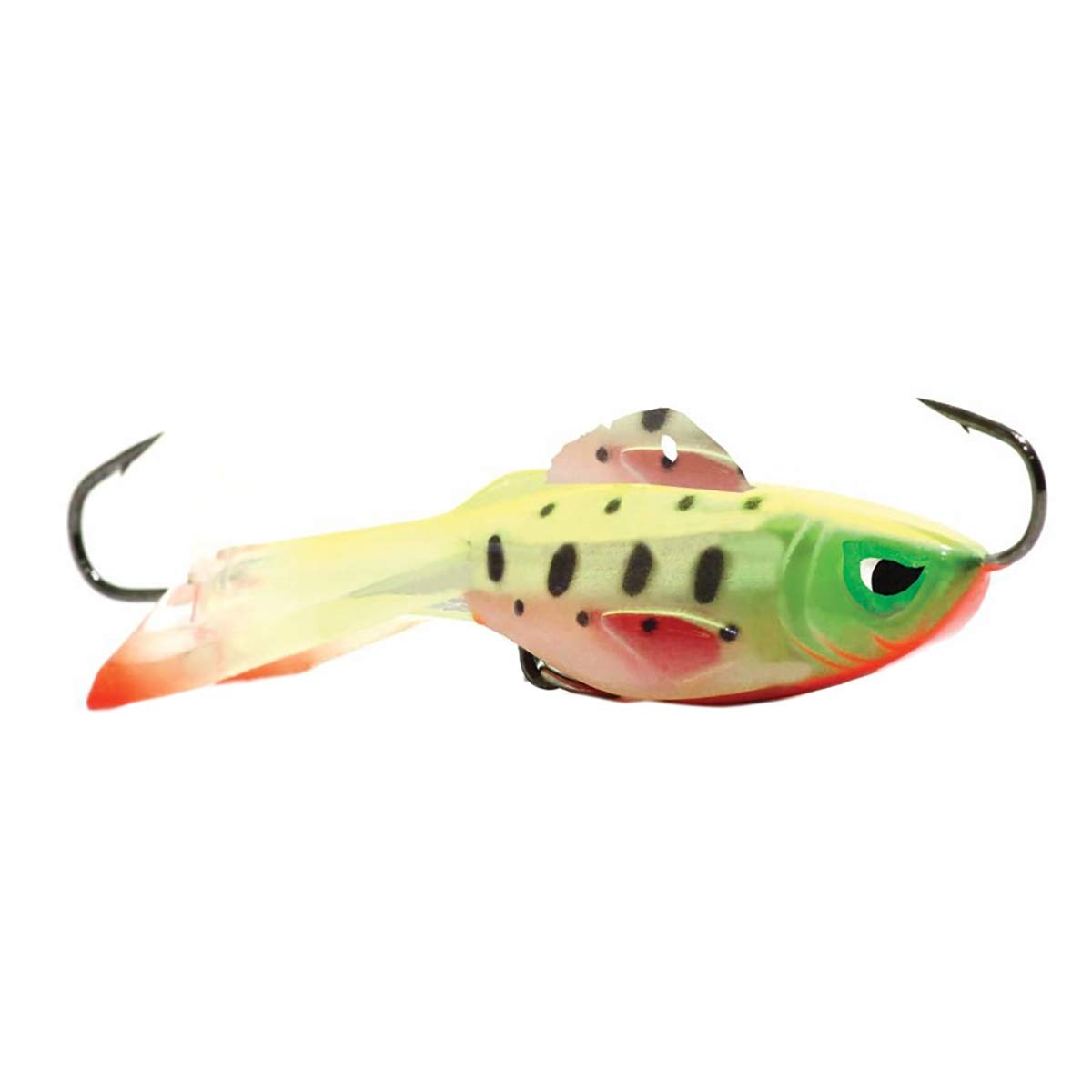 Acme Hyper-Rattle Glowclown 2in lure with lifelike swim and bright glow for clearer water