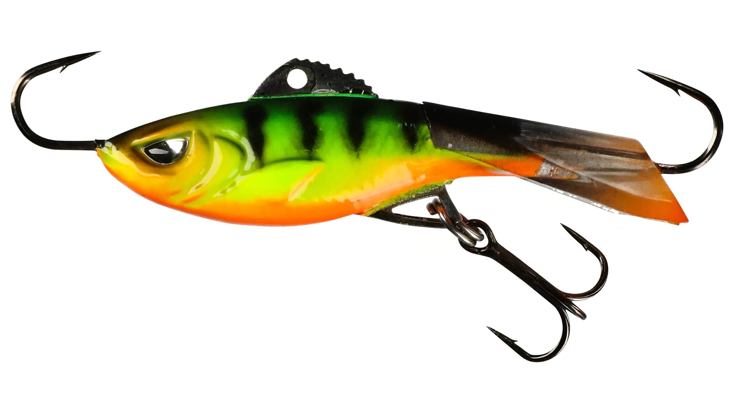 Acme Hyper-Rattle Fire Tiger side profile highlighting visibility