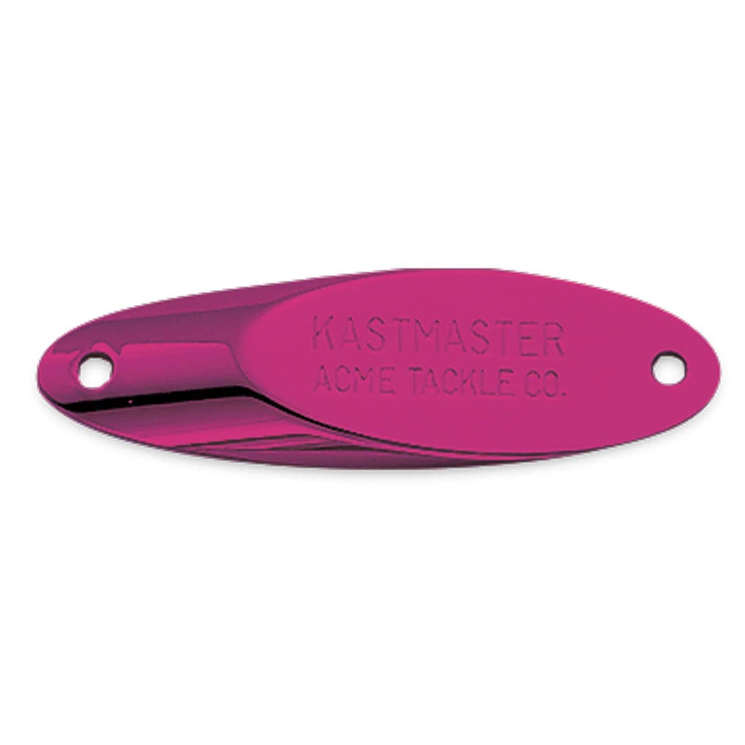 Acme Kastmaster front view highlights durable brass construction for long-lasting lure performance.