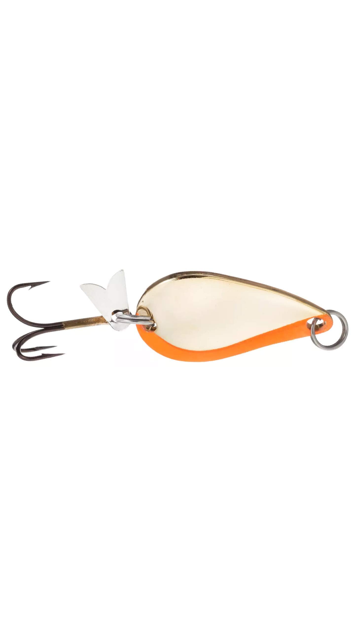 Acme KO Wobbler Lure front view shows gold fluorescent stripe to attract gamefish