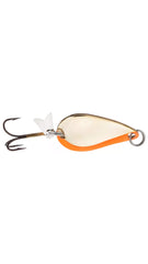 Acme KO Wobbler Lure front view shows gold fluorescent stripe to attract gamefish