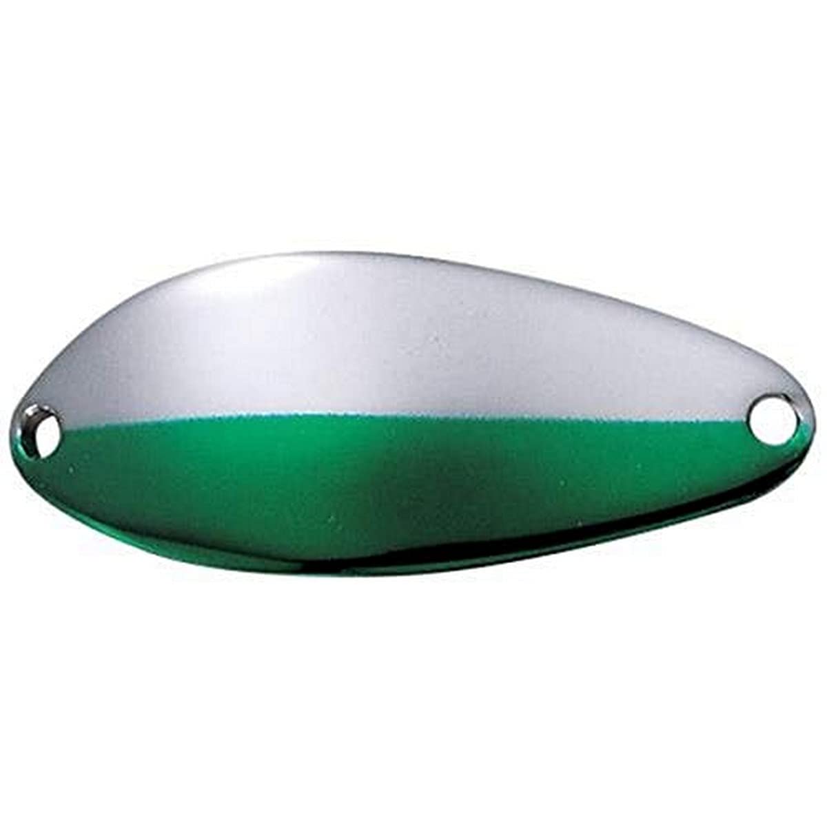 Acme Little Cleo hump-backed lure in nickel neon green ready for flashes and strikes